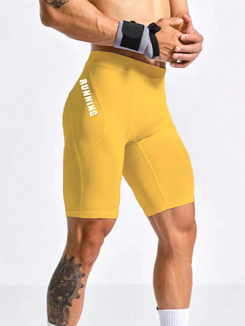 Men’s Compression Gym Shorts & Running Leggings – Quick-Dry Athletic Training Tights
