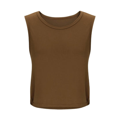 Women’s Sleeveless Breathable Workout Tank Top – Lightweight Yoga & Gym Crop Vest