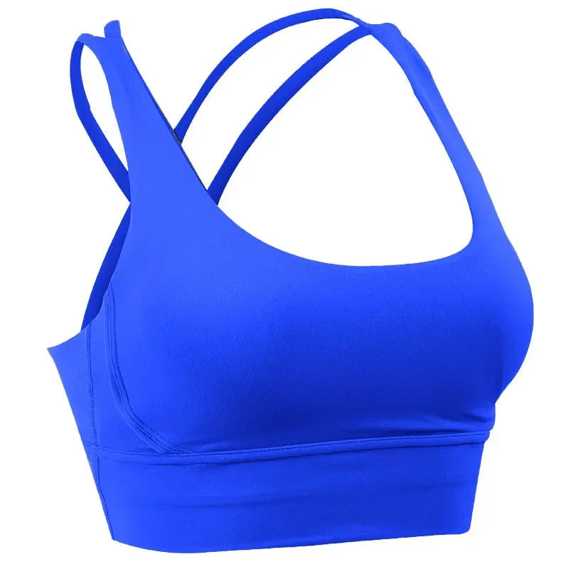 Cross Back Sports Bra for Women | Breathable Fitness & Yoga Top