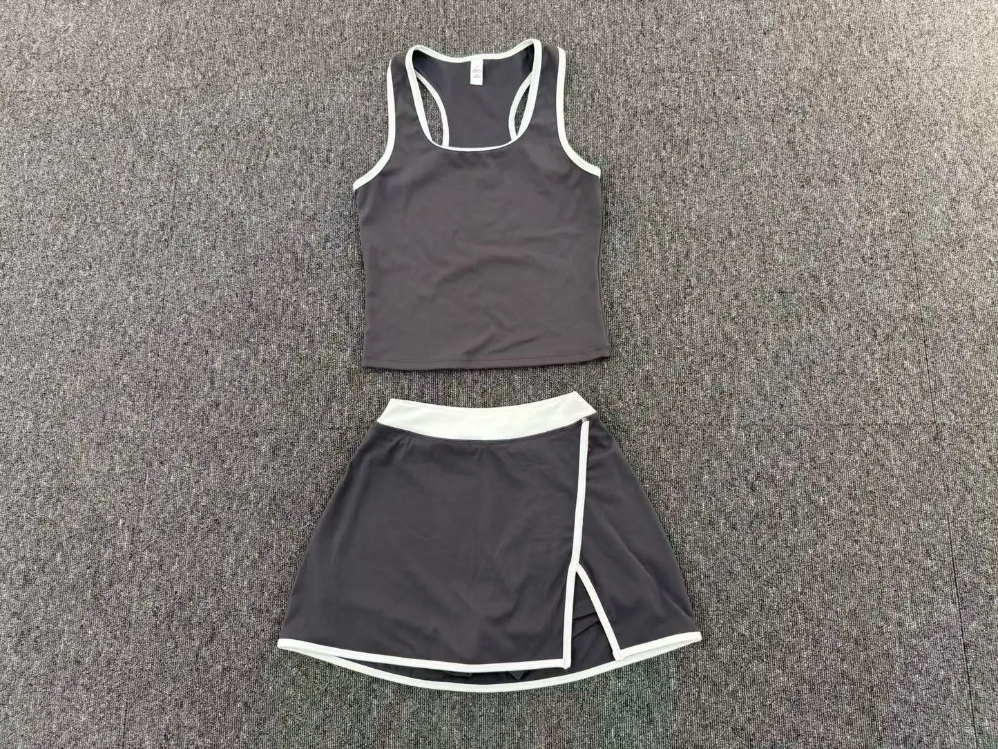 Women’s Athletic Skirt Set – Breathable Quick-Dry Tennis, Yoga & Running Outfit