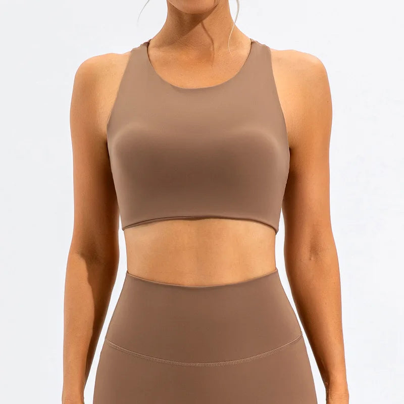 Women’s SculptFit One-Piece Sports Bra – Quick-Dry Gym & Running Vest