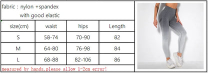 Seamless Gradient High-Waist Push-Up Yoga Leggings for Women
