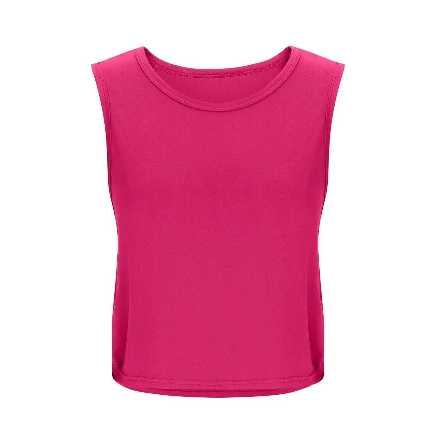 Women’s Sleeveless Breathable Workout Tank Top – Lightweight Yoga & Gym Crop Vest
