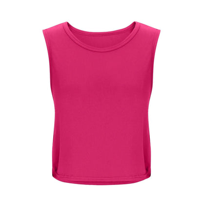 Women’s Sleeveless Breathable Workout Tank Top – Lightweight Yoga & Gym Crop Vest