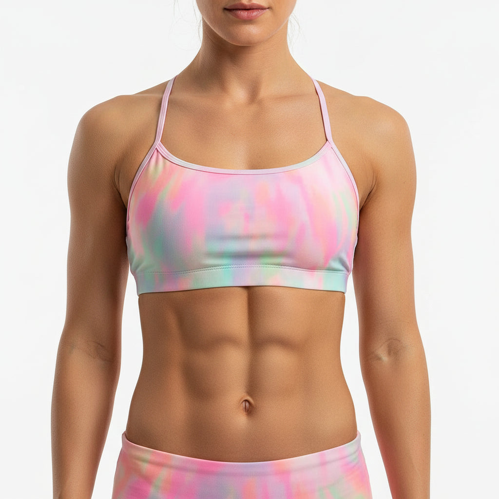 Women’s Cross Back Sports Bra – Shockproof, Breathable Gym & Yoga Activewear