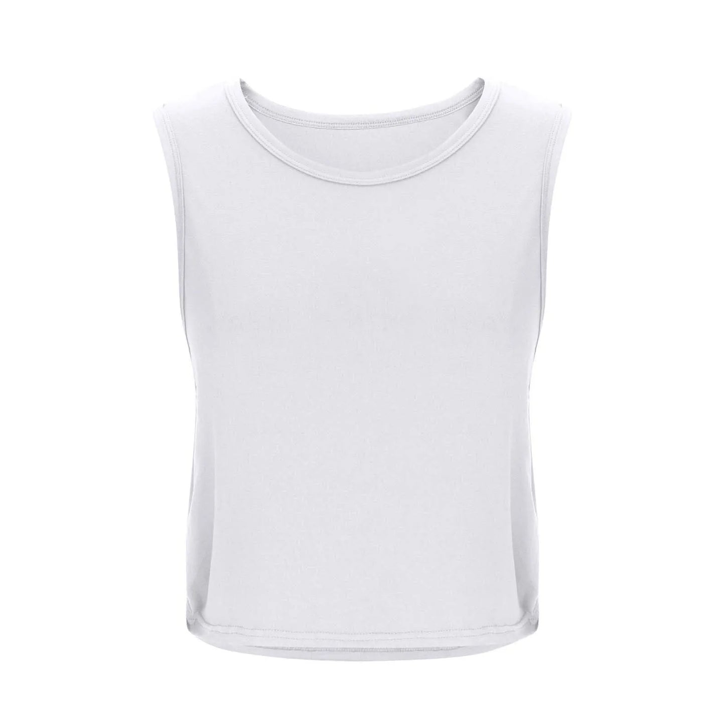 Women’s Sleeveless Breathable Workout Tank Top – Lightweight Yoga & Gym Crop Vest