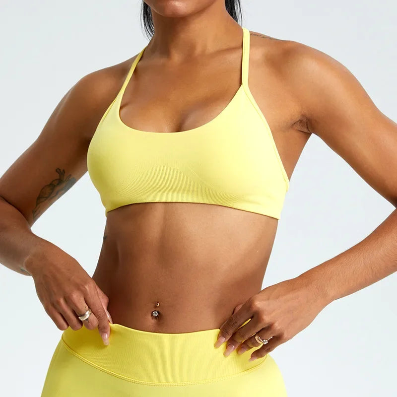 High Support Sports Bra for Women | Push-Up Gym & Workout Crop Top