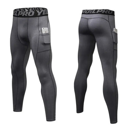 Custom Men’s Compression Leggings for Gym & Running