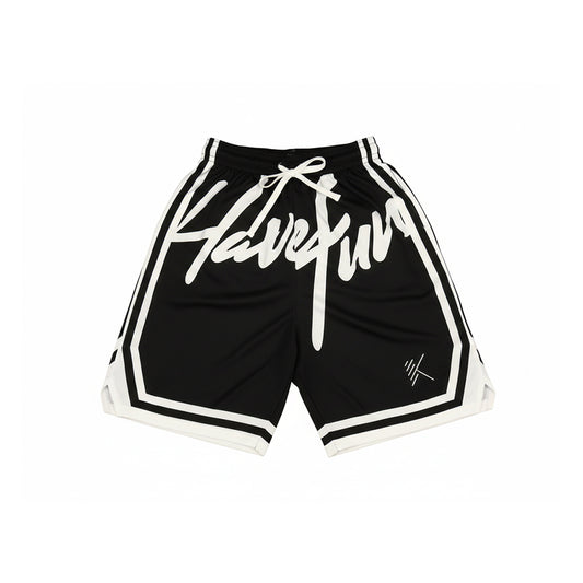 Men's Quick Dry Printed Mesh Shorts - Korean Style