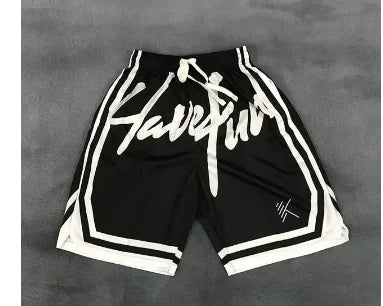 Men's Quick Dry Printed Mesh Shorts - Korean Style