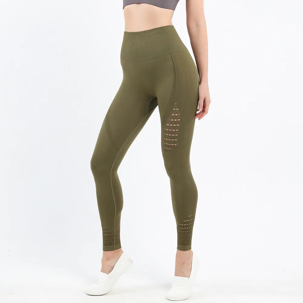 High-Waist Seamless Peach Hip Lift Yoga Pants