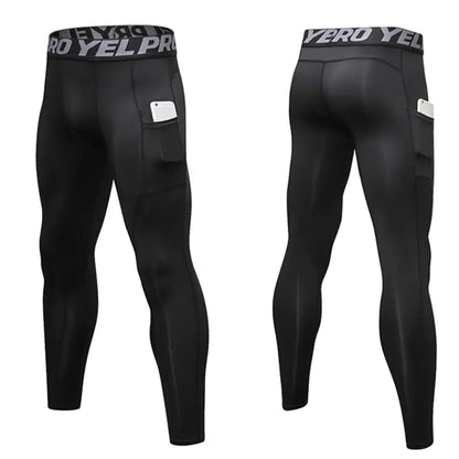 Custom Men’s Compression Leggings for Gym & Running