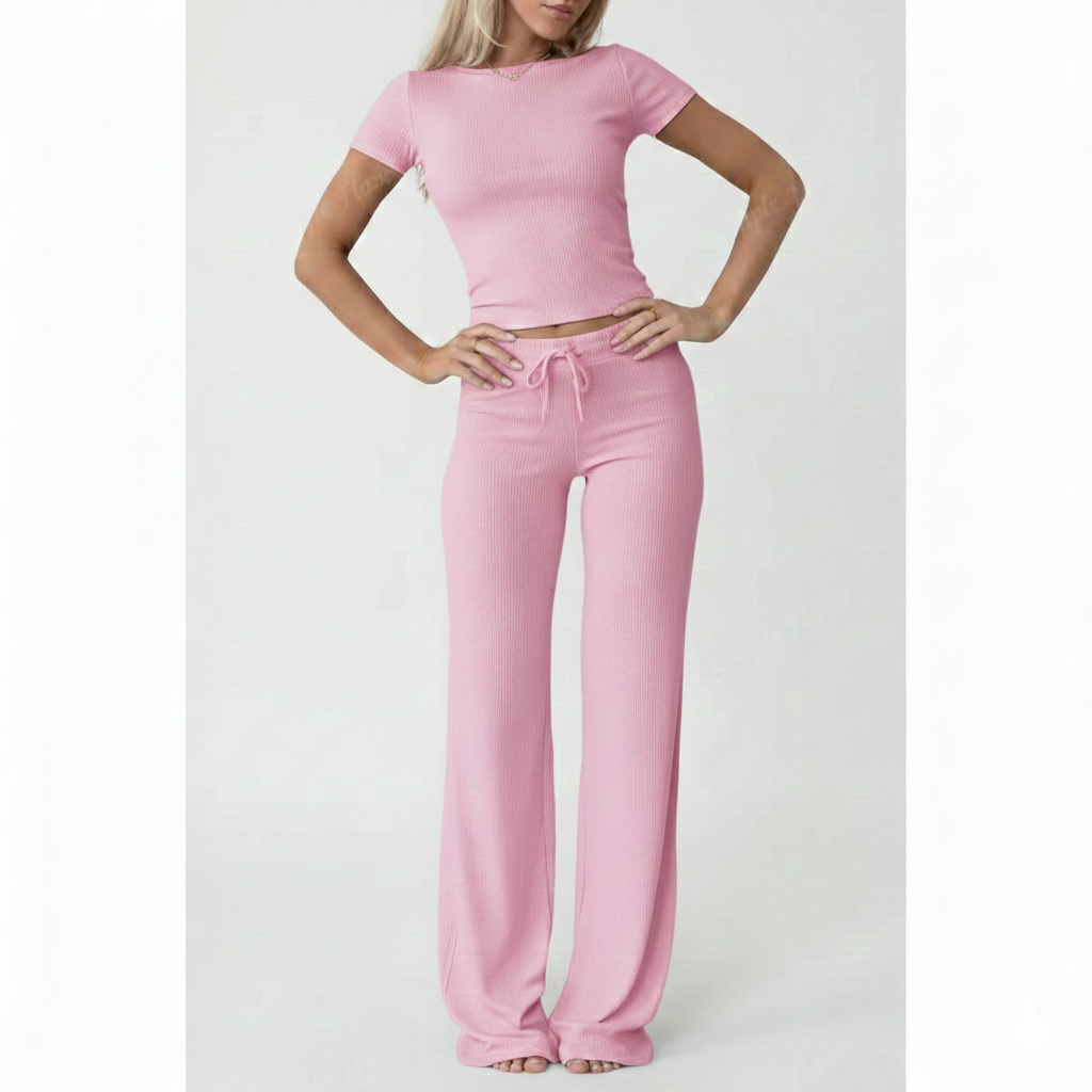 Women's Summer T-Shirt & Pants Set