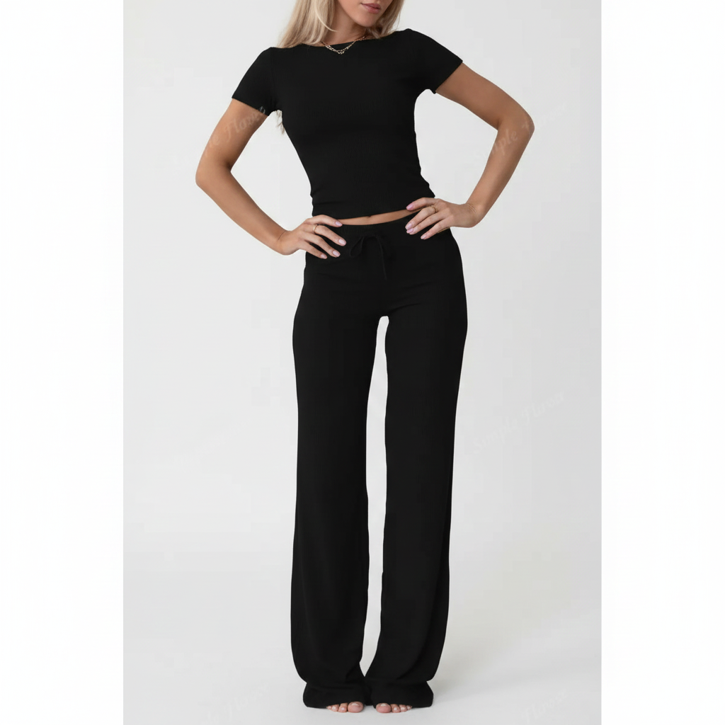 Women's Summer T-Shirt & Pants Set