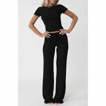 Women's Summer T-Shirt & Pants Set