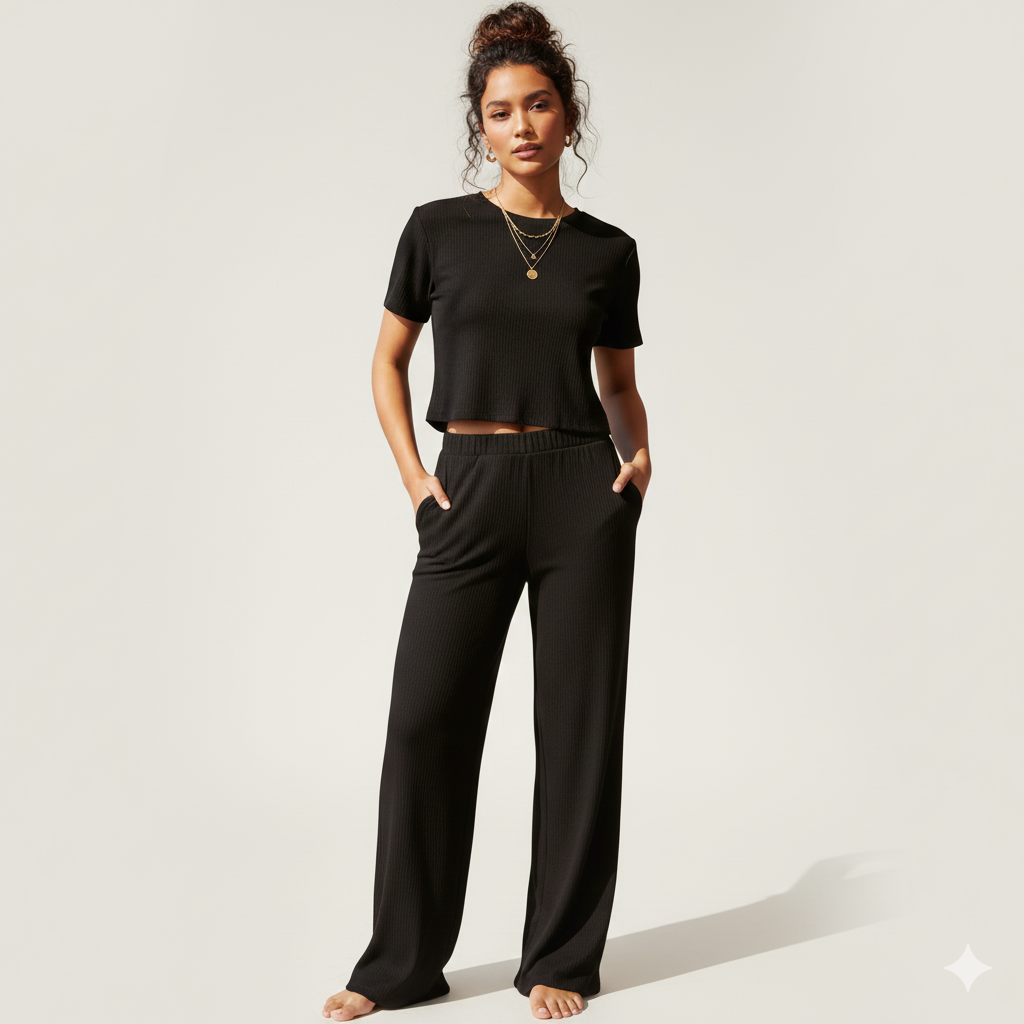 Women's Summer T-Shirt & Pants Set