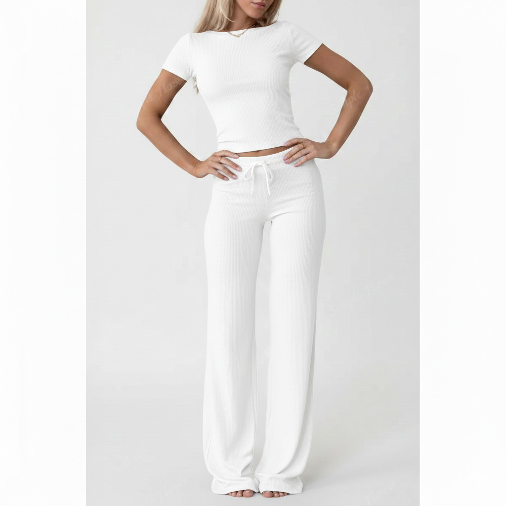 Women's Summer T-Shirt & Pants Set