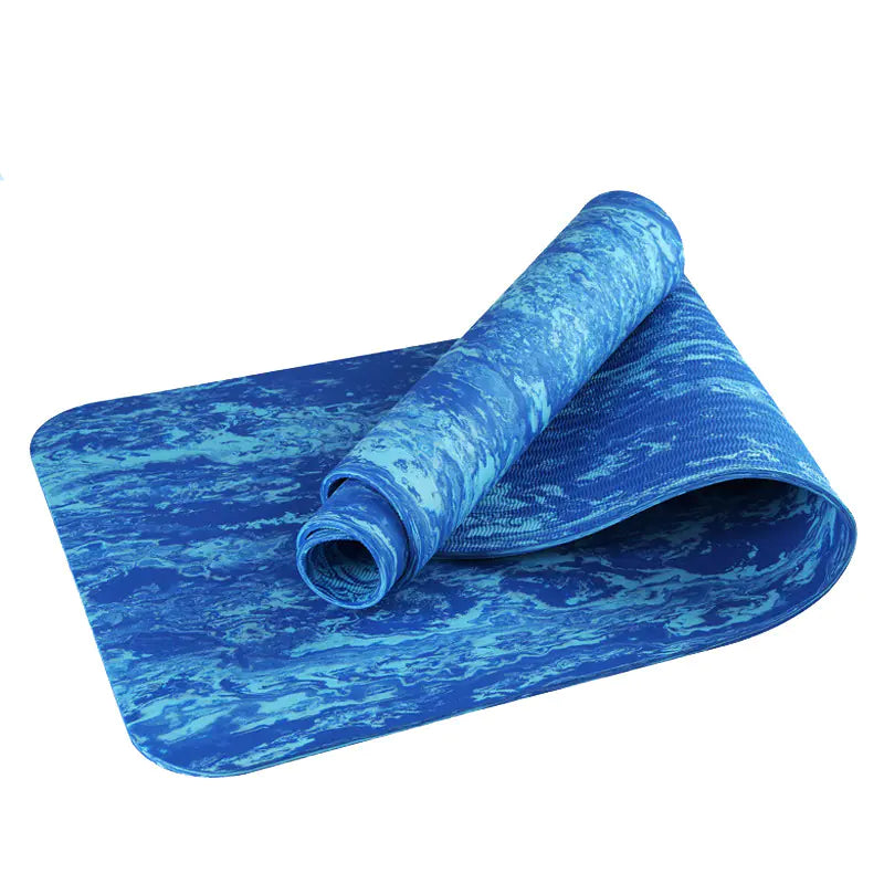 Camouflage Yoga Mat TPE Thick Non-Slip for Beginners