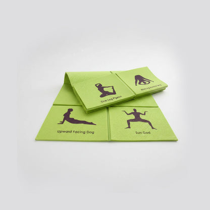Foldable Non-Slip Yoga Mat for Beginners, Portable