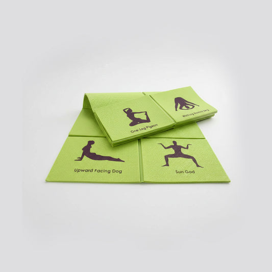 Foldable Non-Slip Yoga Mat for Beginners, Portable