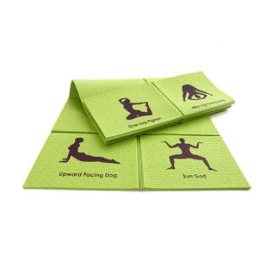Foldable Non-Slip Yoga Mat for Beginners, Portable