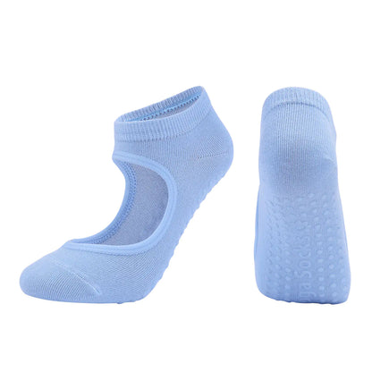 Yoga Socks for Women - Non-Slip Cotton Pilates Fitness