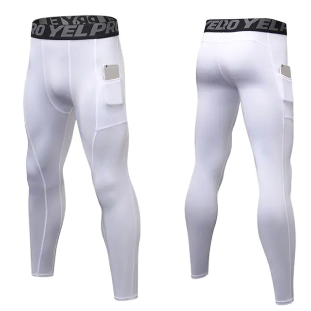 Custom Men’s Compression Leggings for Gym & Running