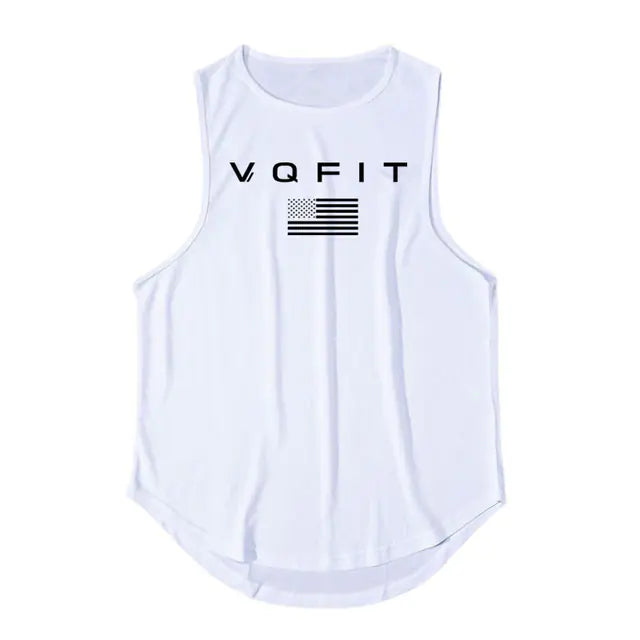 Men's Casual Cotton Vest for Gym and Exercise