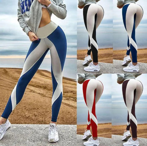 Black and White Digital Print Women's Workout Leggings