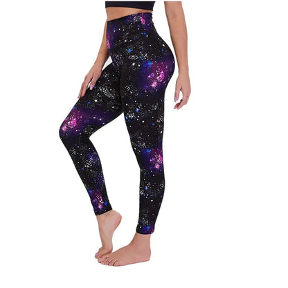 Printed Women's Yoga Fitness Running Tights