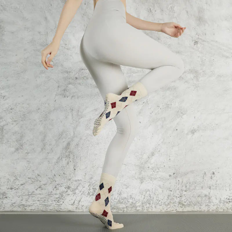Mid-Calf Pilates Non-Slip Women's Yoga Sports Socks