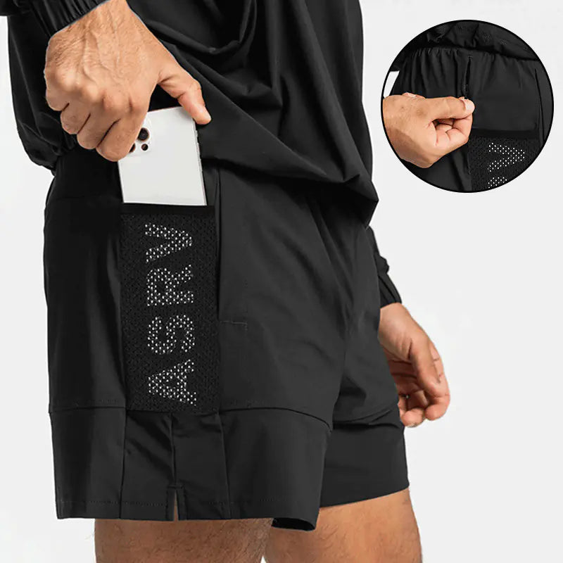 Men's Lightweight Quick-Dry Summer Shorts with Print