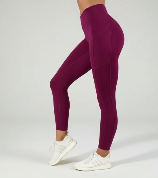 High-Waist Yoga Leggings with Pocket