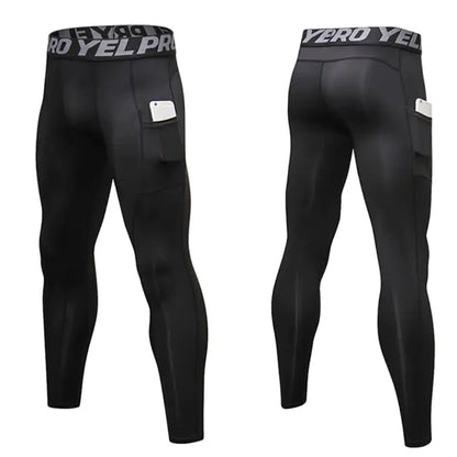 Custom Men’s Compression Leggings for Gym & Running