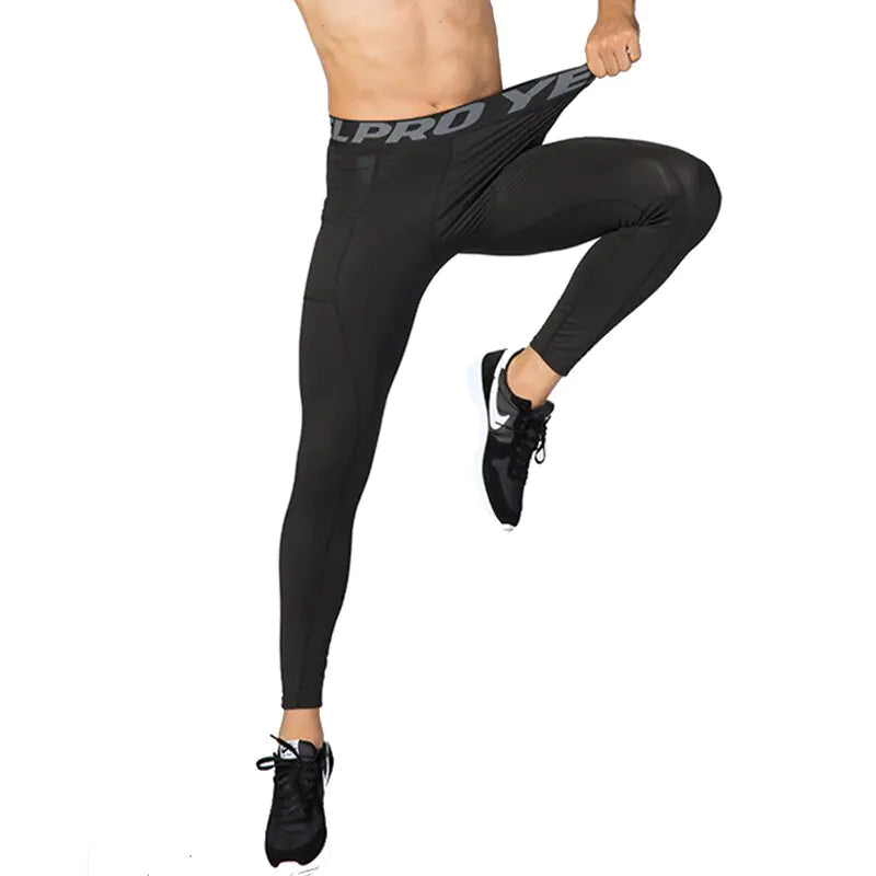 Custom Men’s Compression Leggings for Gym & Running