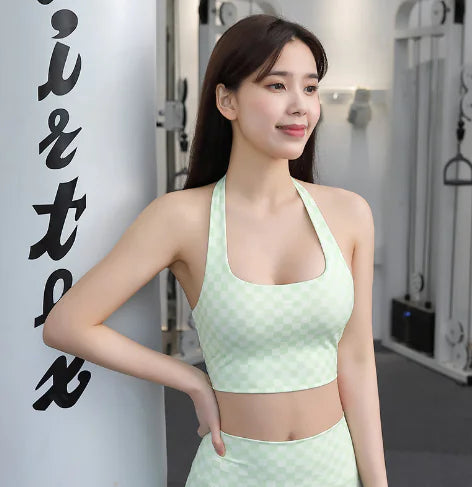 Women's Halter Sports Bra for Yoga and Fitness