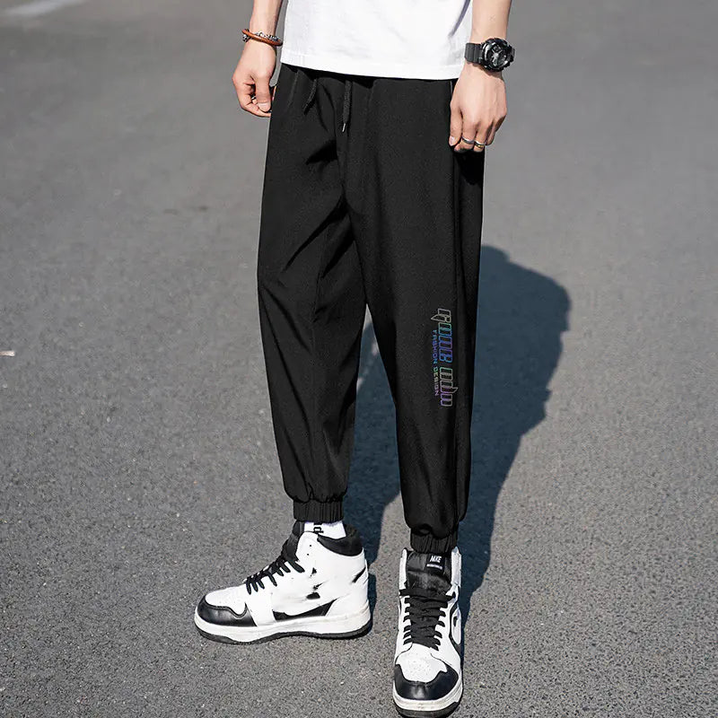 Quick-Drying Plus Size Men's Ice Silk Pants