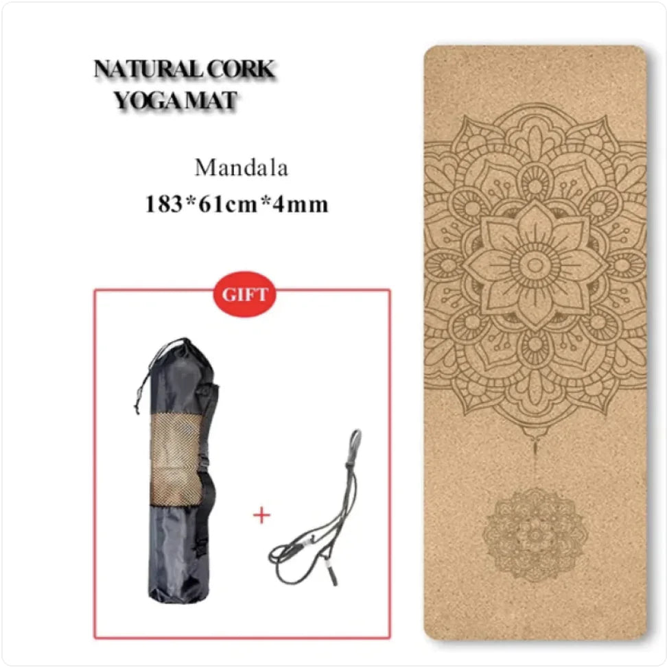 Eco-Friendly Non-Slip Cork Yoga Mat