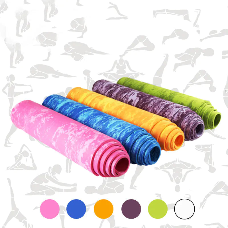 Camouflage Yoga Mat TPE Thick Non-Slip for Beginners