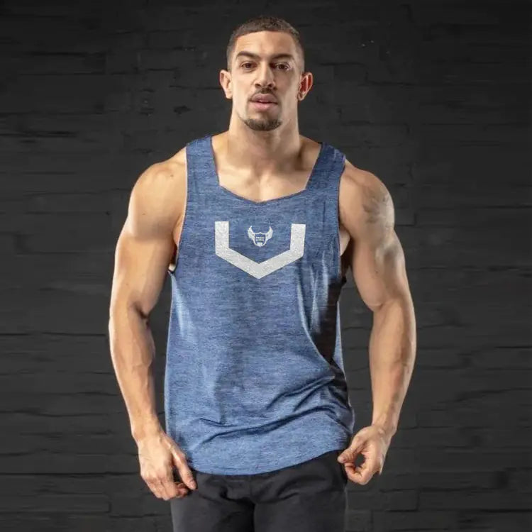 Men's Muscle Fitness Running Tank Top, Quick-Dry Sleeveless