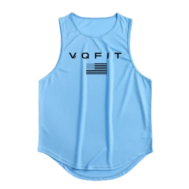 Men's Casual Cotton Vest for Gym and Exercise