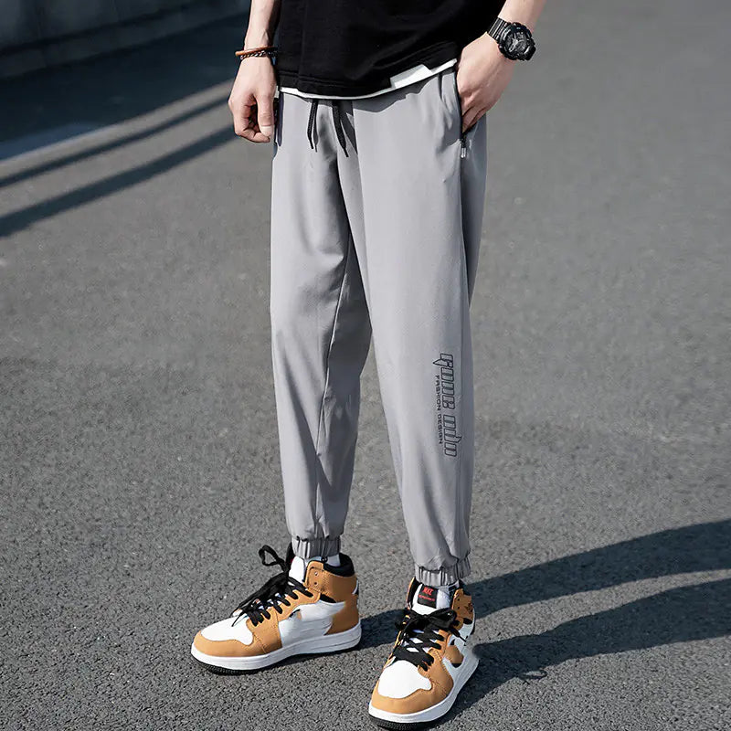 Quick-Drying Plus Size Men's Ice Silk Pants