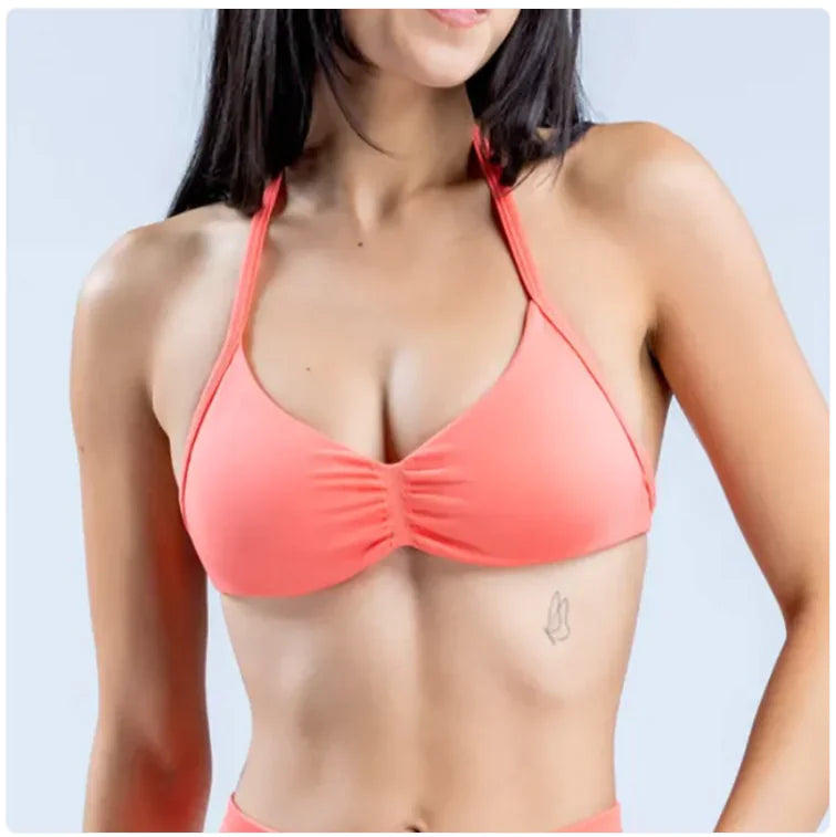 Women's Halter Back Sports Bra