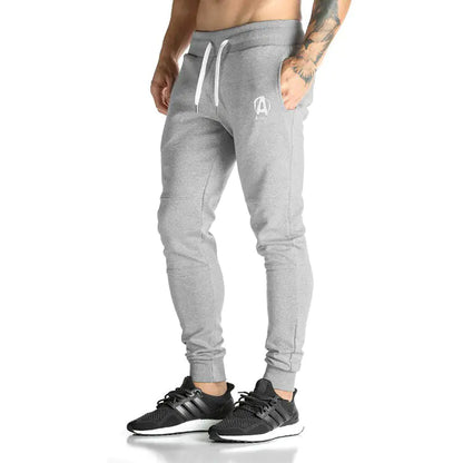 Athletic Pants, Slim Fit Trousers, Casual Long Pants