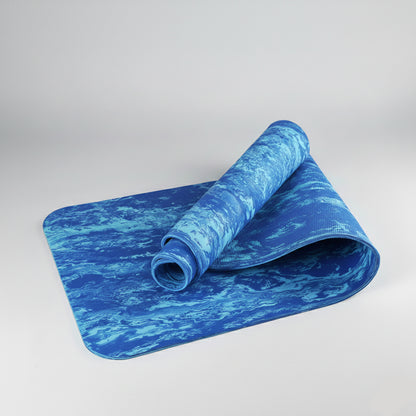 Camouflage Yoga Mat TPE Thick Non-Slip for Beginners