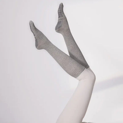 Women's Non-slip Long Pilates Workout Socks for Yoga
