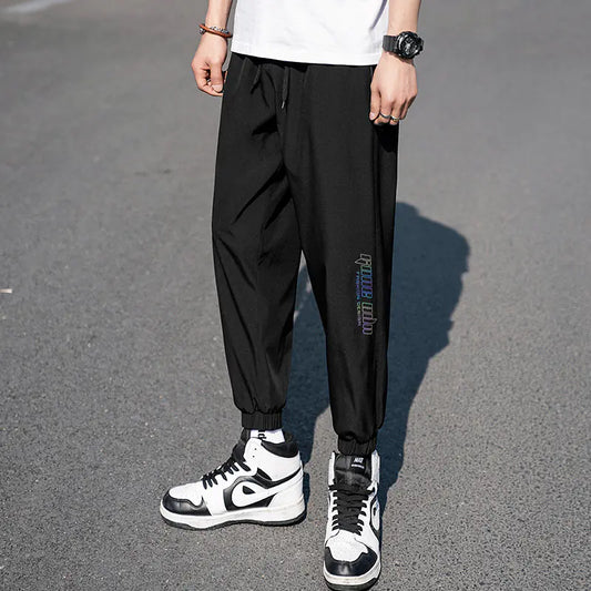 Quick-Drying Plus Size Men's Ice Silk Pants